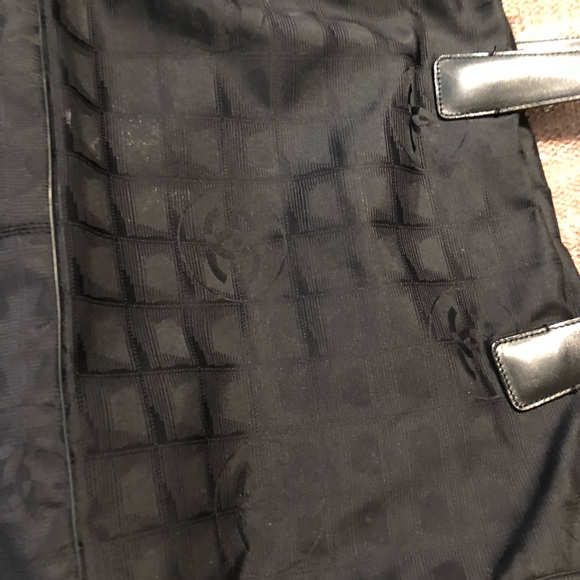 Sold// Monogram  Black Channel Totes - Picture 3 of 8